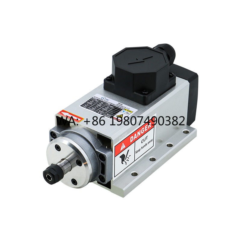 Er20 Collet Chuck Spindle Motor 220V - 高速1.5KW 2HP空冷CNCスピンドルモーター 220V 380V 24000RPM 400HZ