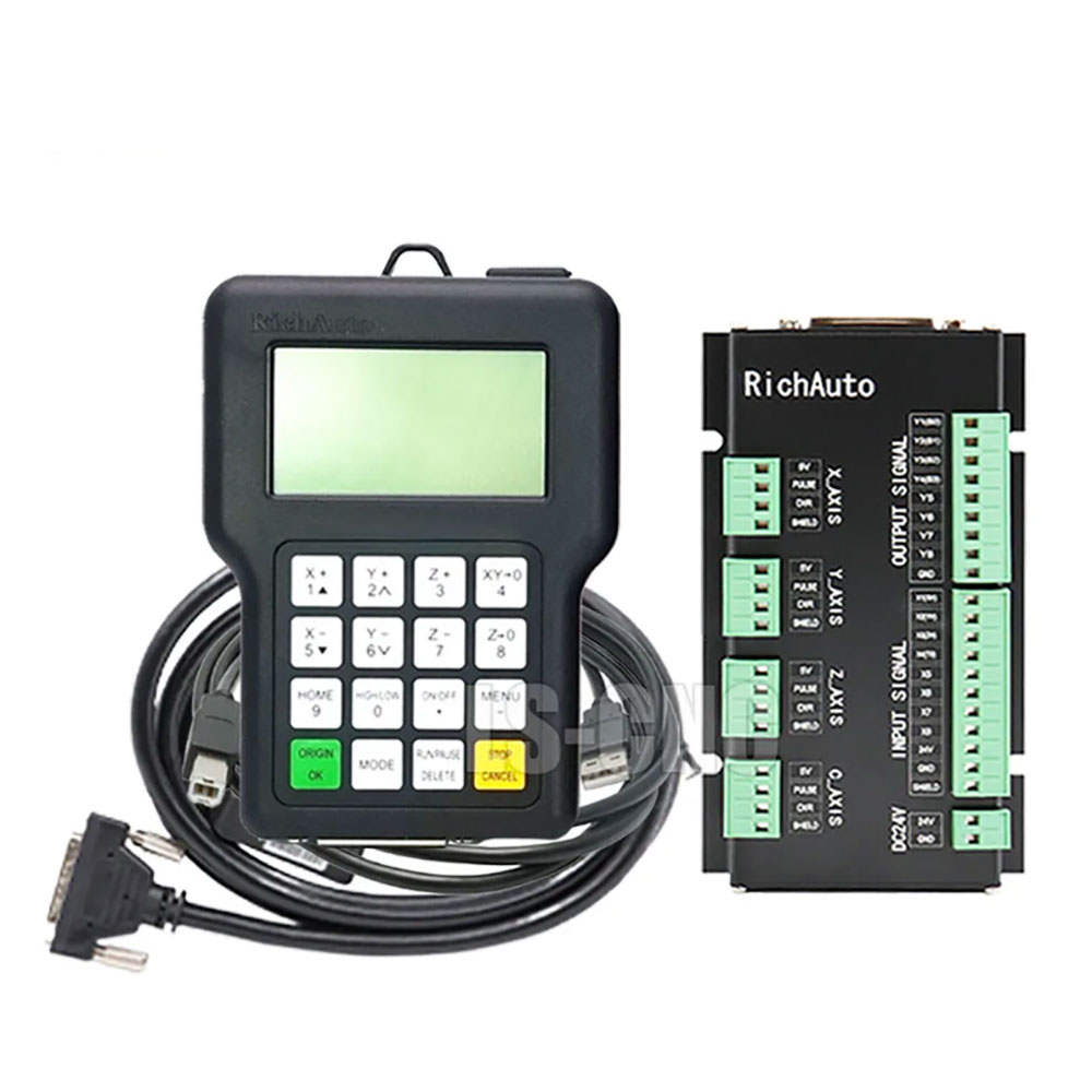 Richauto A11 Dsp Controller 3 Axis - Richauto-彫刻機のハンドルコントローラー,モーションコントロールシステム,3軸,英語版,DSP,a11s,a11e,a11c