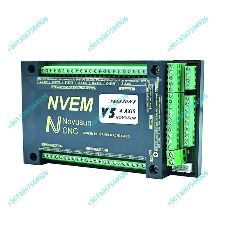 5 Axis Cnc Breakout Board Interface Mach3 - モーションコントロールカード付きイーサネットインターフェース,日曜大工工作機械,nvem v5,mach3,300KHz,3,4,5,6軸