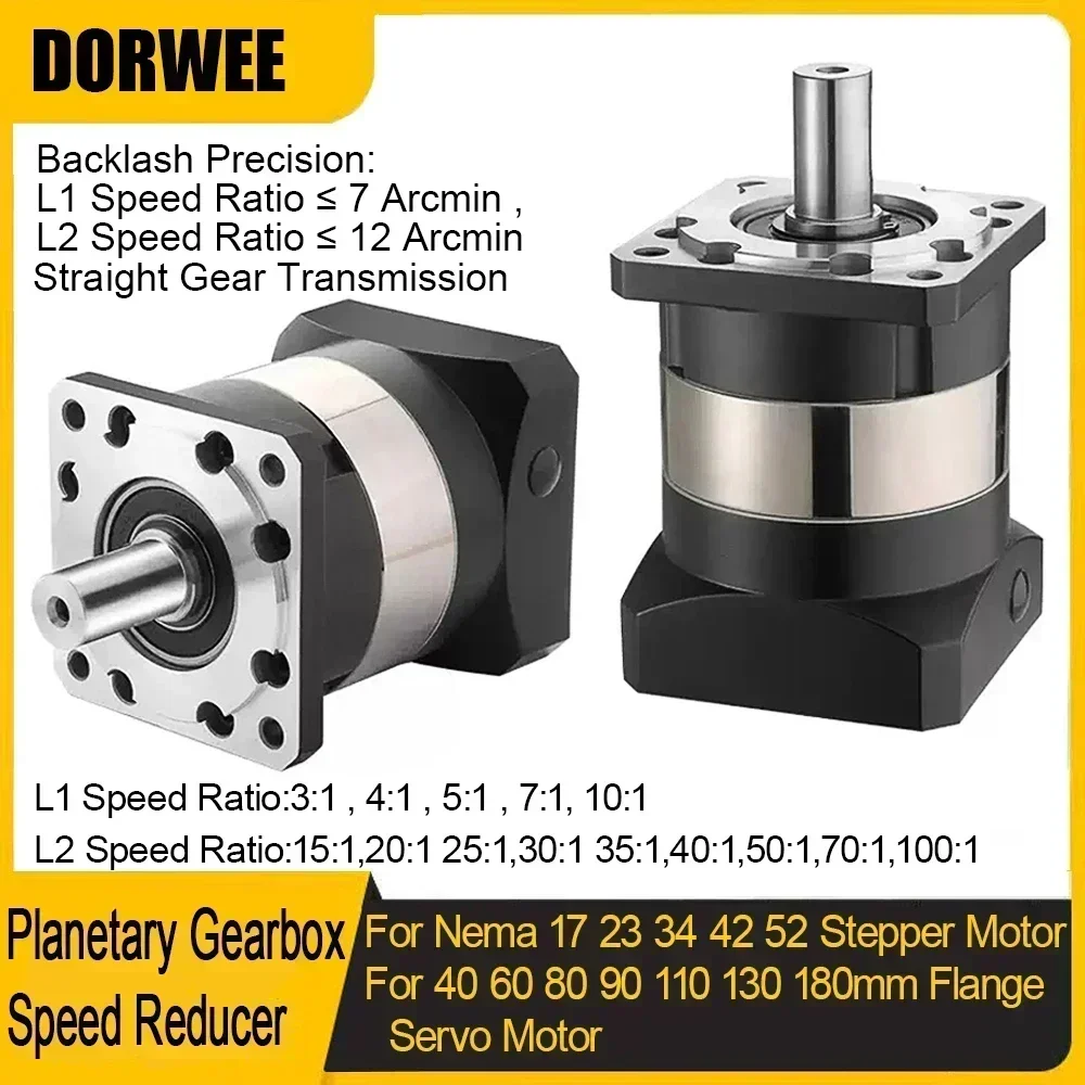 Planetary Gearbox Reducer Nema 23 34 - 遊星ボックスモーター減速機,Nema 17, 23, 34ステッパー,速度減速機,40, 60, 80,