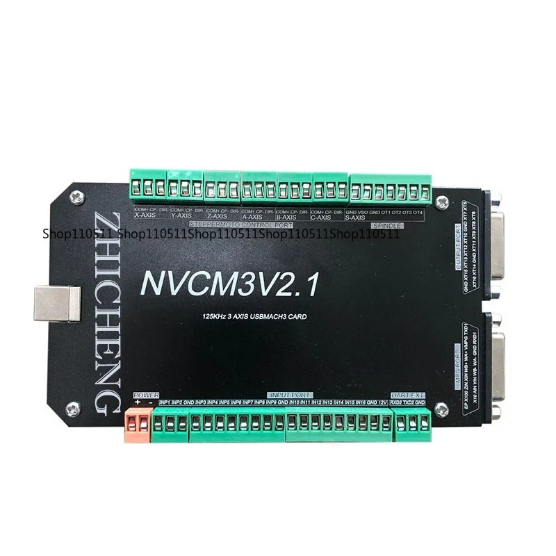 5 Axis Cnc Breakout Board Interface Mach3 - V2.1 3/4/5/6軸CNCコントローラーMACH3-Breakout USBインターフェースボードモーションコントロールカード（ステッピングモーターCNC彫刻用BB）