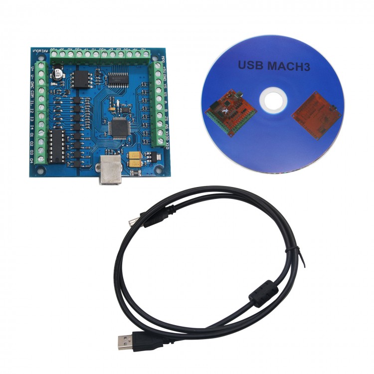 Mach3 Usb Cnc Controller 4 Axis 100Khz - MACH3 4軸USB CNCコントローラーカード スムーズなステッパーモーションコントロール CNC彫刻用 12-24V