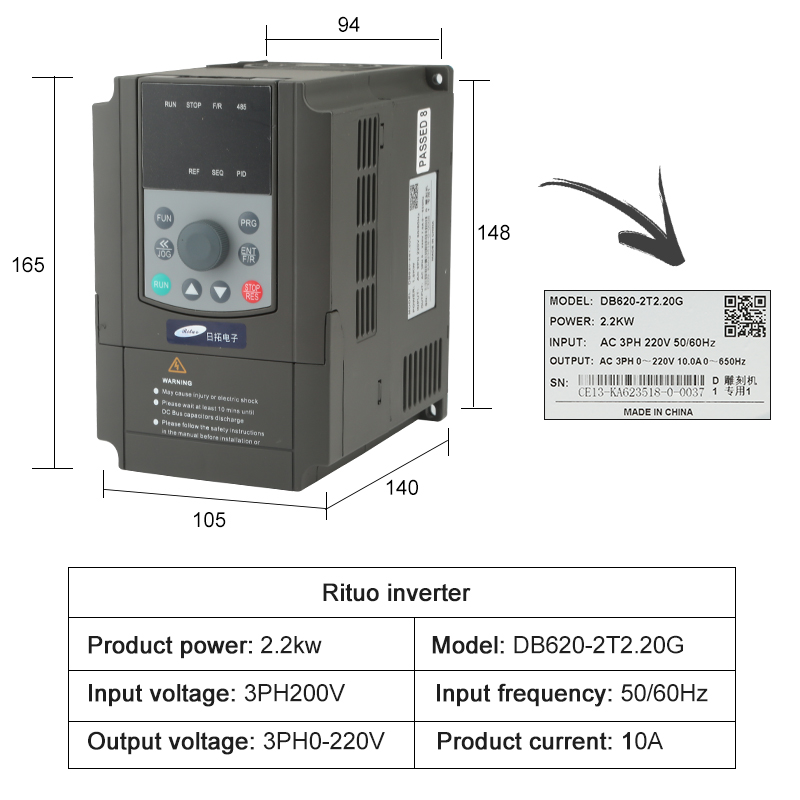 2.2kw水冷スピンドルキット CNCスピンドルモーター＆V - 2.2Kw Water Cooled Spindle Kit Vfd のレビューと価格