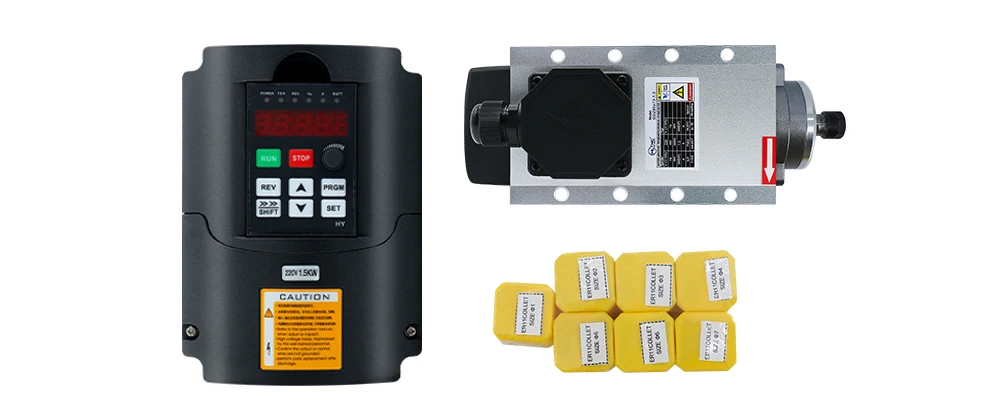 HLTNC 1.5kw フラッシュ空冷スピンドルモーター C - Air Cooled 1.5Kw Spindle Motor Inverter 110V のレビューと価格