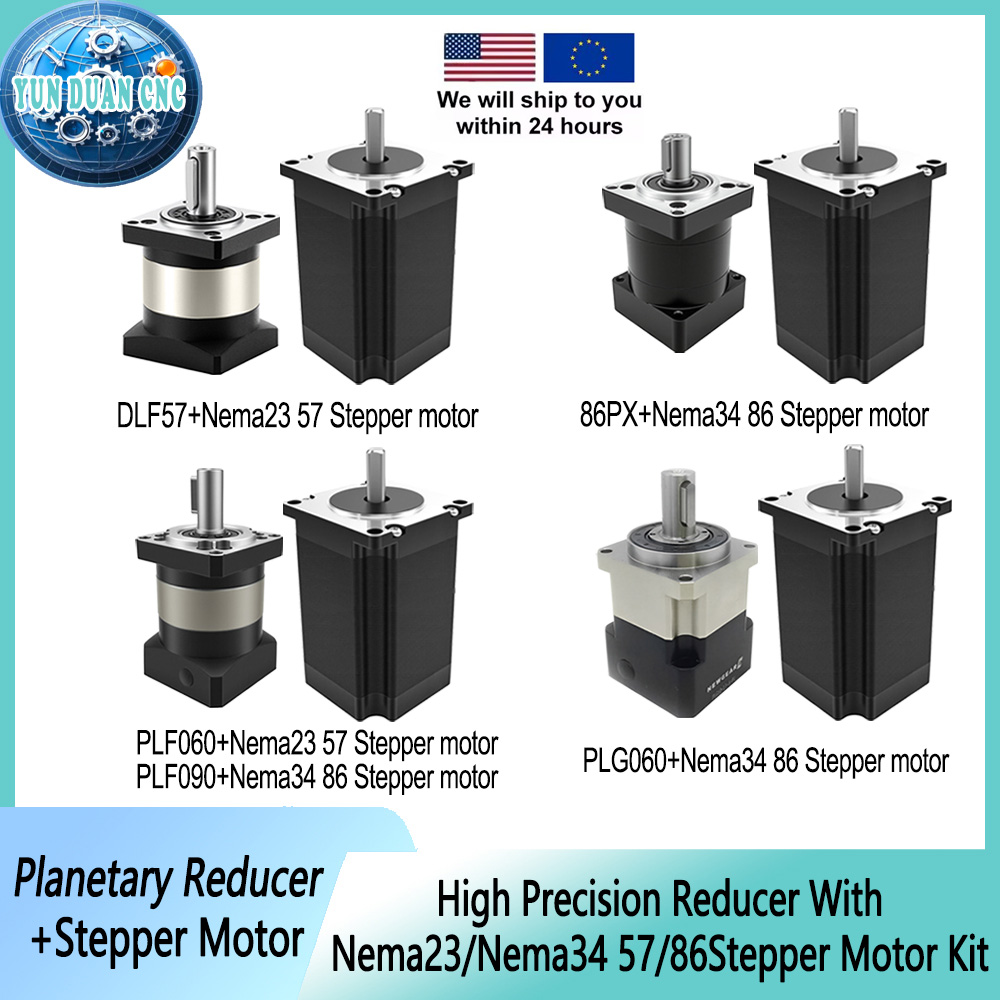 遊星減速機 57/86mm ステッピングモーターキット Ne - Planetary Gearbox Reducer Nema 23 34 のレビューと価格