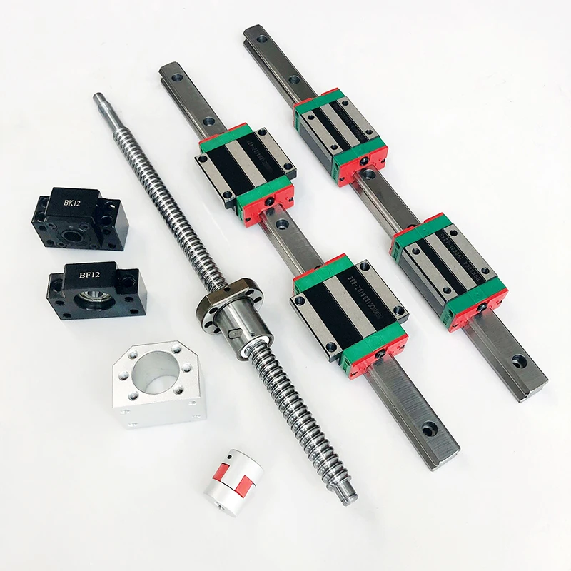2 セット HGR20 HGR15 リニアガイドレール +  - Hgr20 Linear Guide Rail Ballscrew Set のレビューと価格