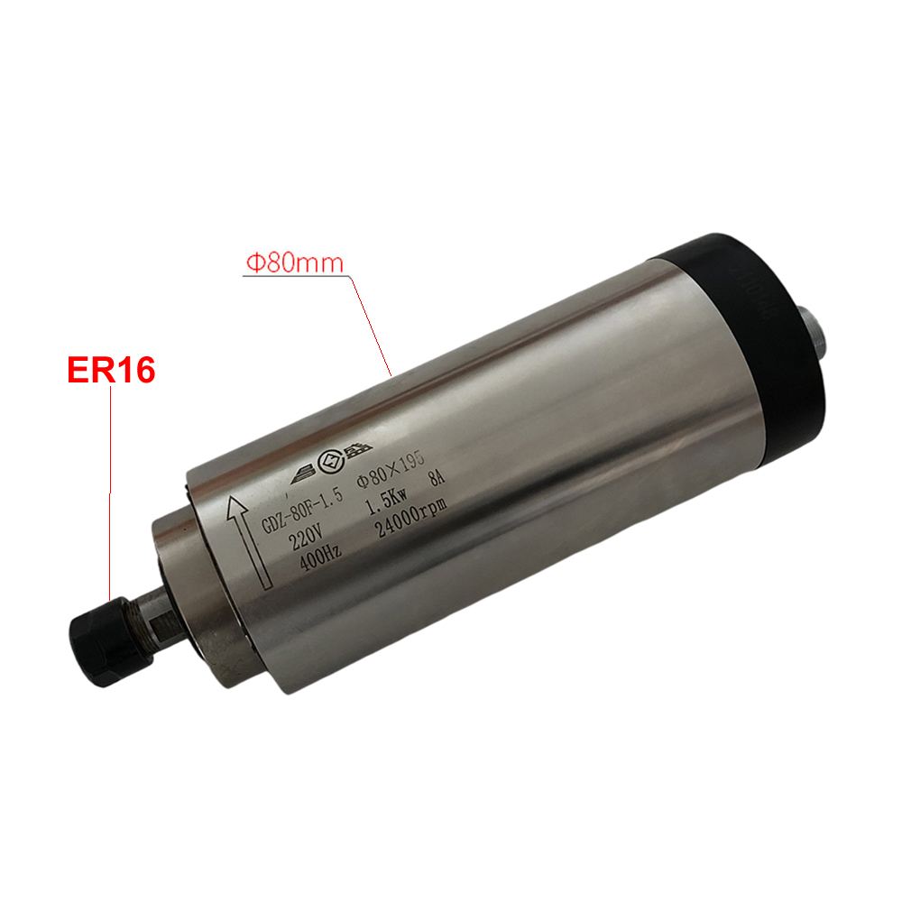 CNC空冷式800W 1500W 2200Wスピンドルモータ - Er20 Collet Chuck Spindle Motor 220V のレビューと価格