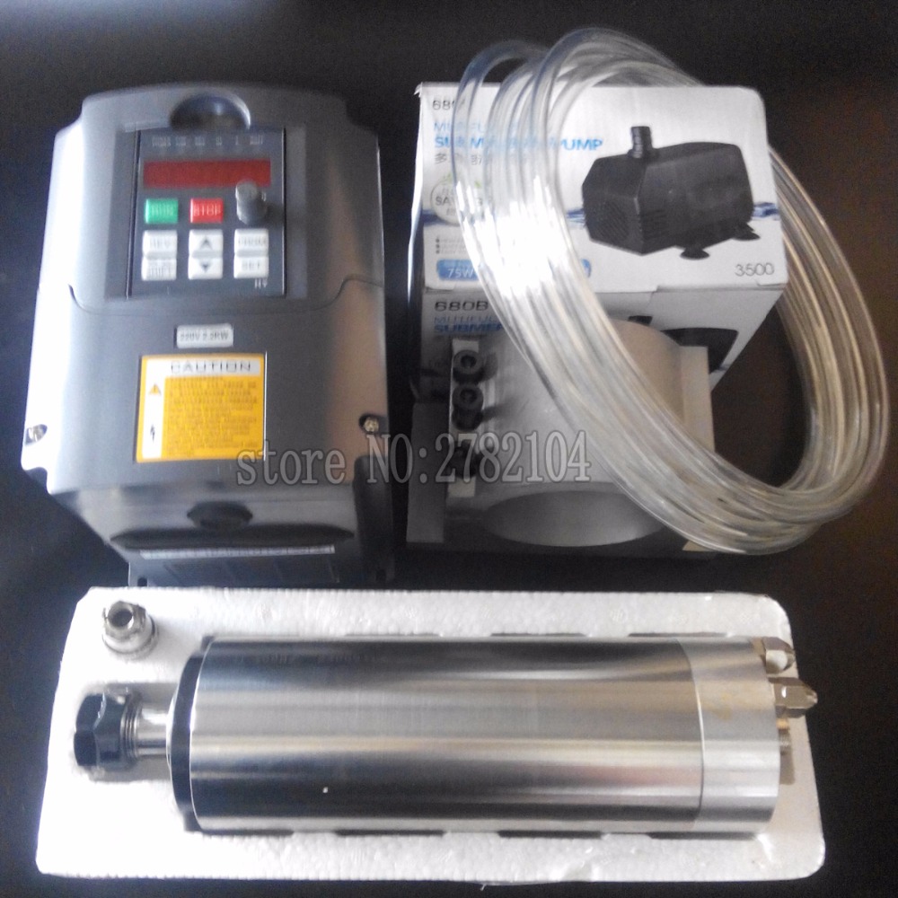 水冷スピンドルキット,2.2kw vfd,80mmクランプ, - 2.2Kw Water Cooled Spindle Kit Vfd のレビューと価格