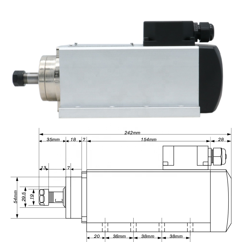HLTC 1.5kw フラッシュエア冷却スピンドルモーターC - Air Cooled 1.5Kw Spindle Motor Inverter 110V のレビューと価格