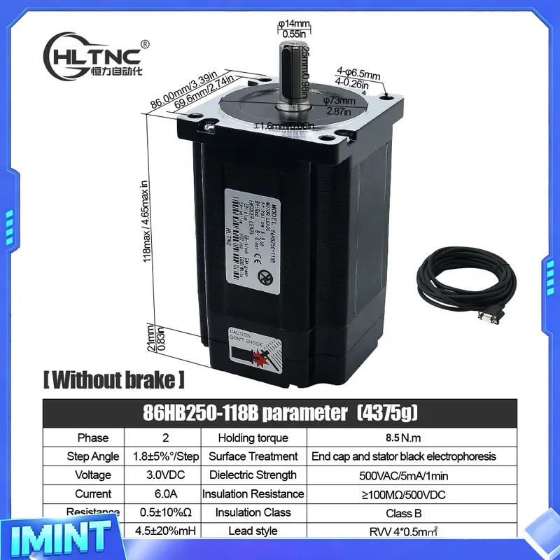 HLTNC Nema 34 クローズドループステッピングモー - Hybrid Servo Driver Nema 34 8.5Nm のレビューと価格