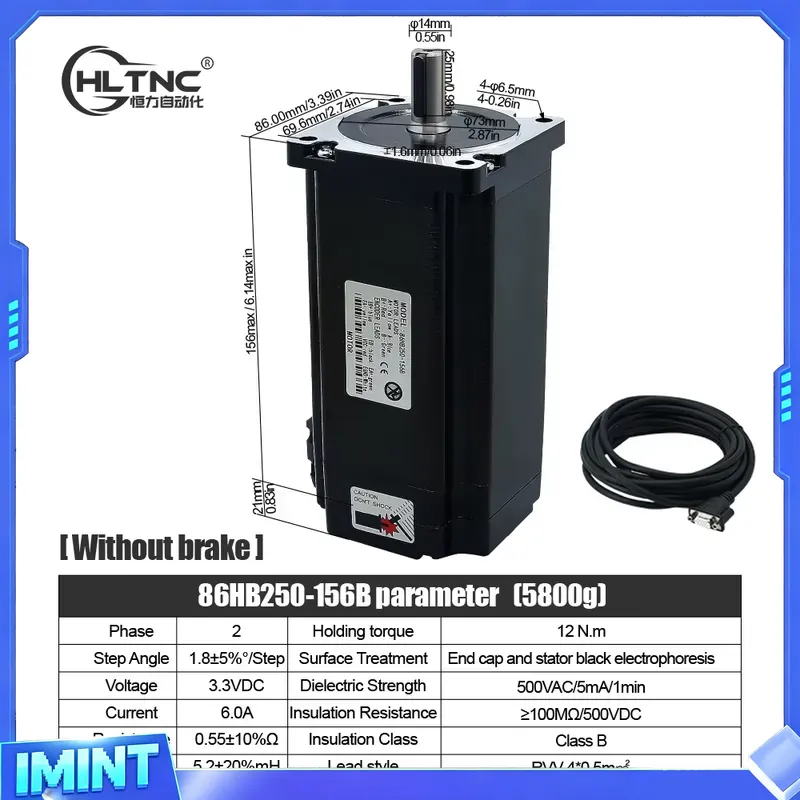 HLTNC Nema 34 クローズドループステッピングモー - Hybrid Servo Driver Nema 34 8.5Nm のレビューと価格
