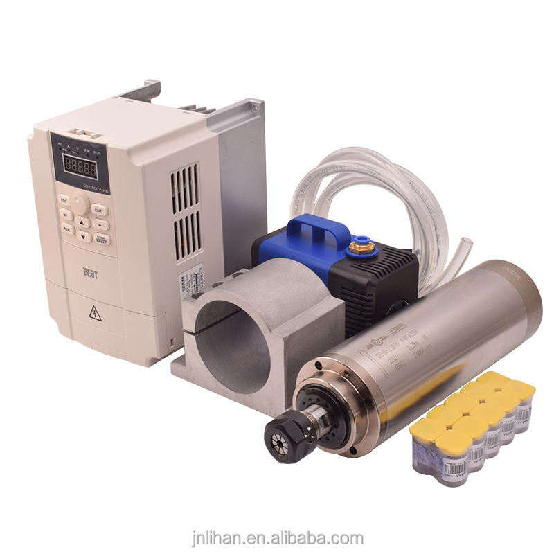 GDZ 2.2KW 220V 水冷 CNC ルータースピンド - 2.2Kw Water Cooled Spindle Kit Vfd のレビューと価格