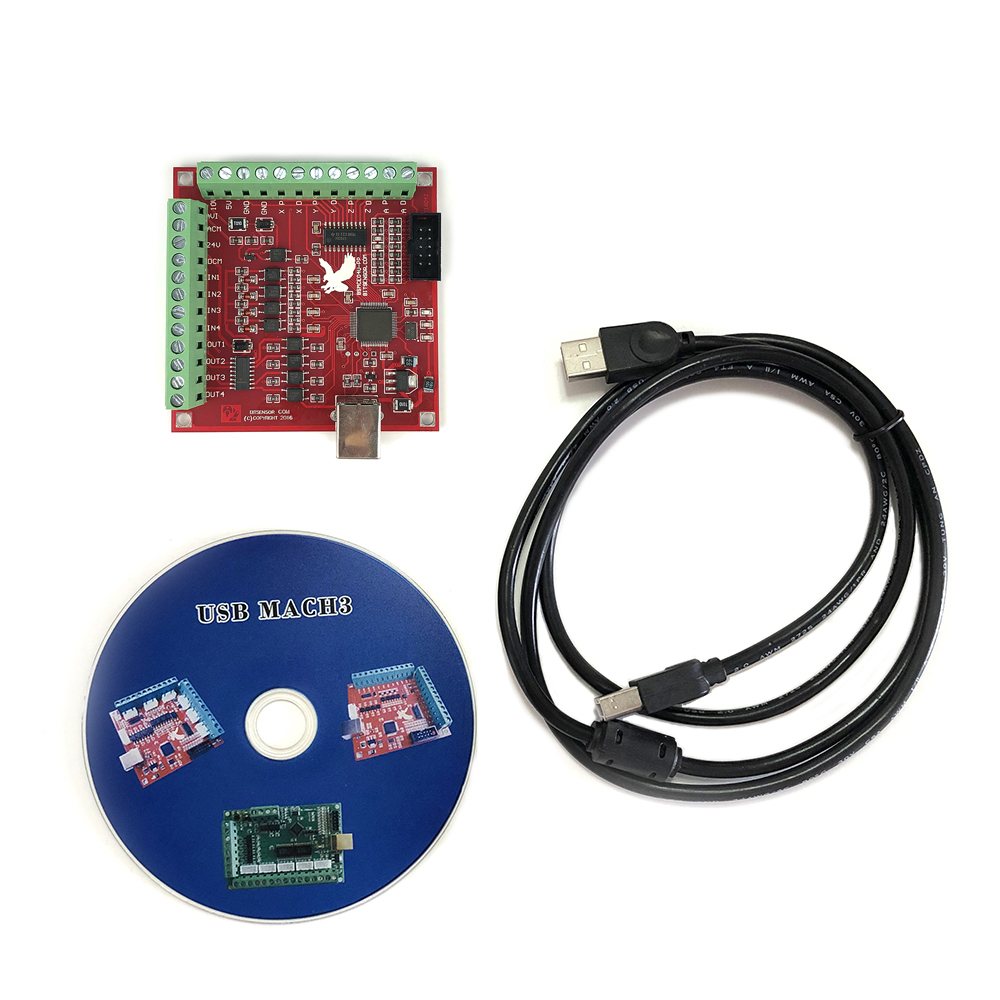 モーションコントローラーと4軸インターフェイスを備えたUSB - Mach3 Usb Cnc Controller 4 Axis 100Khz のレビューと価格