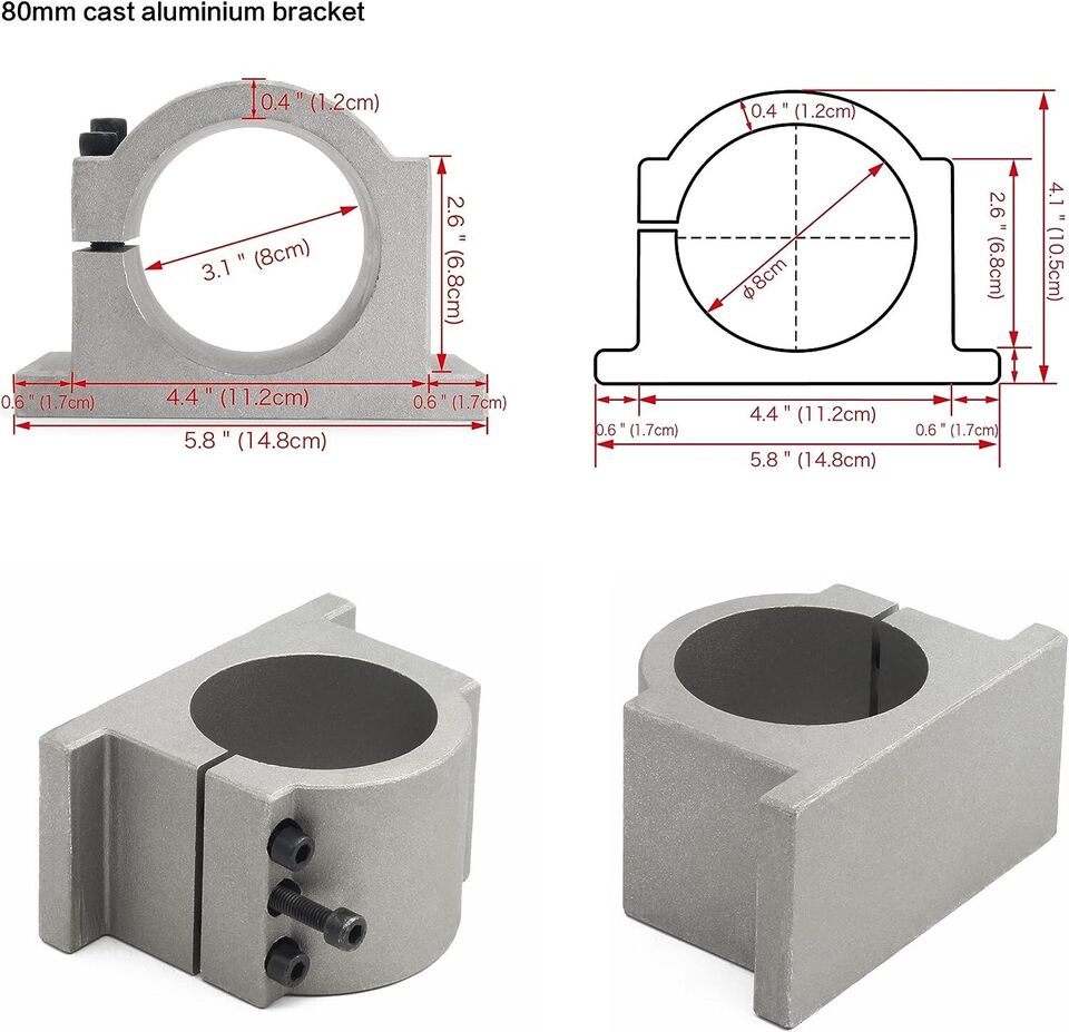 水冷スピンドルモーターキット,CNCフライス盤用,ラウンドス - 2.2Kw Water Cooled Spindle Kit Vfd のレビューと価格