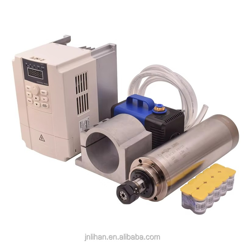 2.2KW 220V 水冷式工作機械スピンドル 水冷式CNC - 2.2Kw Water Cooled Spindle Kit Vfd のレビューと価格