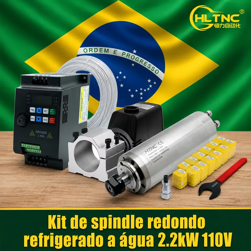 ブラジルから出荷された2.2kw 220V 110V水冷式ス - 2.2Kw Water Cooled Spindle Kit Vfd のレビューと価格