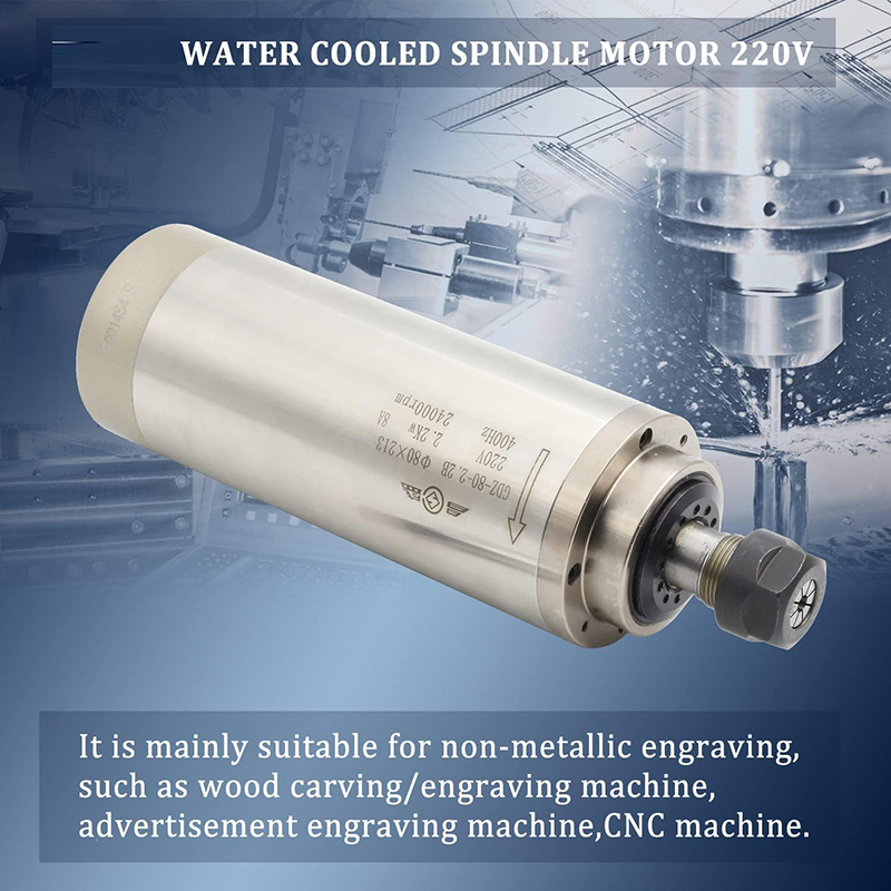 2.2KW 1.5KW CNC スピンドルモーター 220V - Er20 Collet Chuck Spindle Motor 220V のレビューと価格