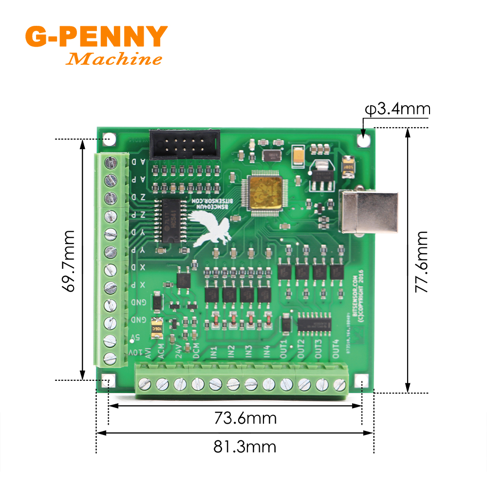 G-penny-new! モーションコントローラー用のUSB - Mach3 Usb Cnc Controller 4 Axis 100Khz のレビューと価格